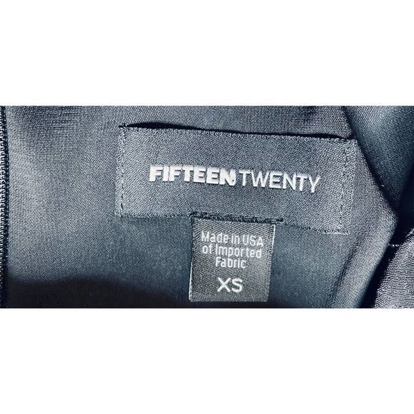 Fifteen Twenty Tie Sleeve Black Dress NWT XS - Picture 5 of 6
